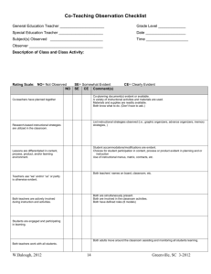 13-14 Co-teaching Observation Checklist