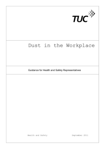 Dust in the Workplace Guidance for Health and Safety