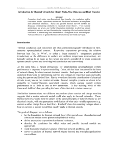 Introduction to Thermal Circuits for Steady-State, One