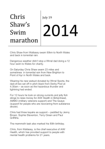 Chris Shaw`s Swim marathon