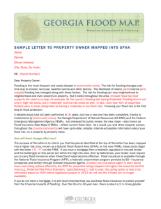 Letter to Property Owner Mapped Into SFHA