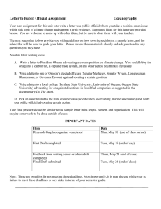 Assignment Packet (includes description, timelines, rubric, and