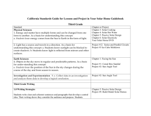 For Lessons and Project in Your Solar Home Guidebook