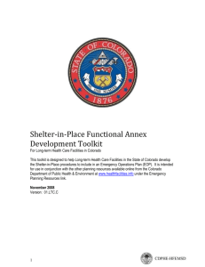 Shelter-in-Place Annex