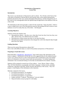 Mesoamerica Lesson Plan - Wired Humanities Project