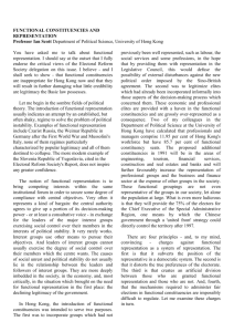 functional constituencies and - Hong Kong Democratic Foundation