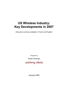 US Wireless Industry: Key Developments in 2007