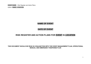 Risk assessment template and guidance notes