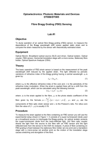 Fibre Bragg Grating (FBG) Sensing