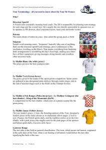 Tour Terminology - all you need to know about the Tour De France: