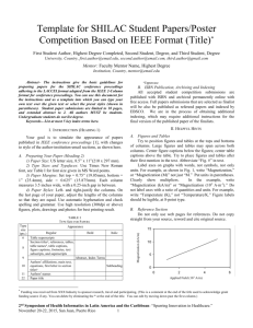 IEEE Conference Paper Template