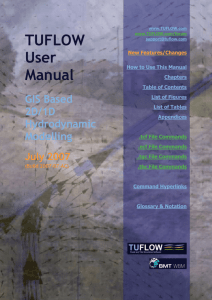 TUFLOW and ESTRY Manual