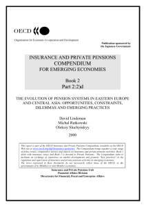 The Evolution of Pension Systems in Eastern Europe and