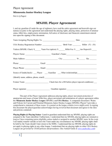 MnJHL Player Agreement