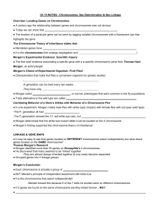 NOTES: CH 15 - Chromosomes & Linkage