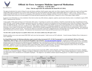 Aircrew Approve Medication List 5 JUNE 2014