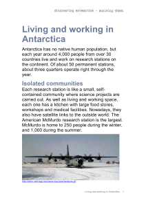 06 - Living and working in Antarctica