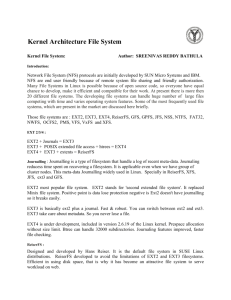Kernel Architecture File System