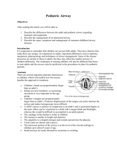 Pediatric Airway Text