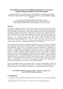 2. Framework of the CEA/DOE collaboration on the OSMOSE program