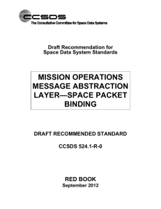 CCSDS SMC MAL Space Packet Binding draft 0.16