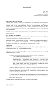 BILL ANALYSIS S.B. 1032 By: Seliger Agriculture & Livestock