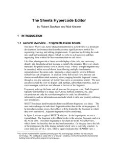 The Sheets Hypercode Editor