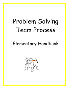 The 14 Step Problem Solving Team Process