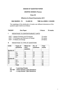 SAMPLE QUESTION PAPER