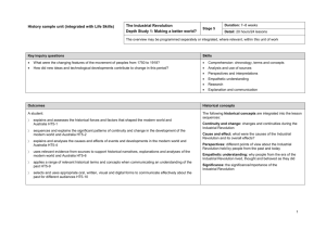 History sample unit (integrated with Life Skills)