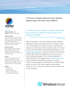 Wipro_WindowsAzure_CS - Platform Modernization Alliance