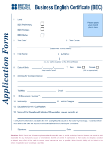 Microsoft Word - BEC Appl Form 2010