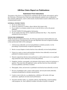 Submission Form Instructions - University of Wisconsin