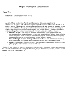 Arts Magnet Program / Applied Arts Concentration in FACS (DOC