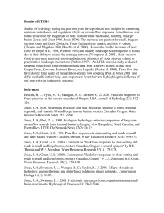 Results of LTER4 - HJ Andrews Experimental Forest