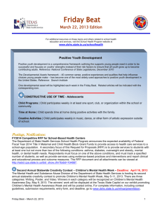 PAG Midcourse Report - Texas Department of State Health Services