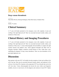 Deep venous thrombosis