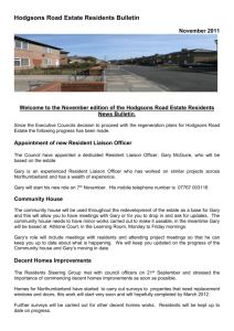 Hodgsons Road Residents Bulletin