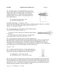 ECE4853 OptoElectronics Problem Set #1 Vers 3.2