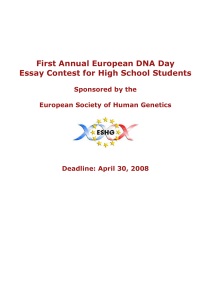 First Annual National DNA Day