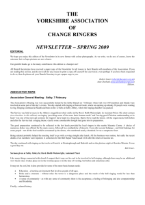 Spring 2009 - Yorkshire Association of Change Ringers
