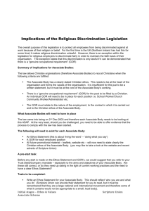 Implications of the Religious Discrimination