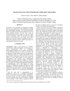 Image Steganalysis Wıth Binary Similarity Measures