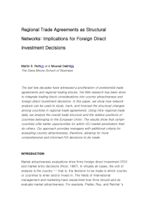 Regional Trade Agreements as Structural Networks: Implications for