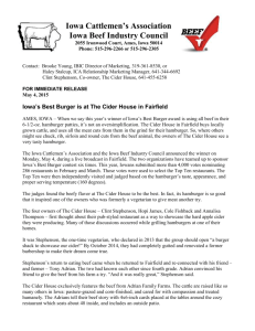 2015 Best Burger Contest Winner news release