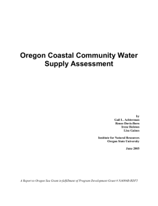 oregon sea grant project summary worksheet