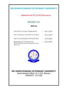 prospectus - Sri Venkateswara Veterinary University