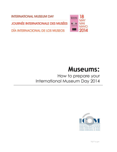 Museums: How to prepare your International Museum Day 2014