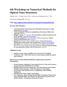 6th Workshop on Numerical Methods for Optical Nano Structures