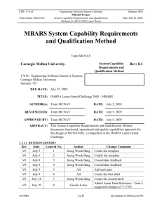 Software Requirements Specification Template